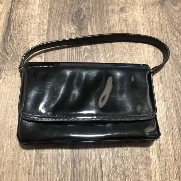 Vintage Coblentz Patent Leather Black Purse - Picture 5 of 12